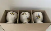 Emma Bridgewater Set Of 3 Egg Cups- Bumblebee Design NEW IN BOX