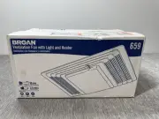 Broan 50 CFM Bath Exhaust Fan With Light And Heater Model 659 Bathroom NEW