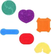 Kisangel 6pcs Silent Adults Sensory Worry Stones for Stress Squishy Sensory Small Bulk Sensory Stones Silica Gel