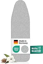 everlar® Premium Ironing Board Cover 120 x 45 (L) I Made in Germany I Oeko-Tex 100 I Ironing Board Cover I Comfort Padding I Ironing Cover for 120-125 x 38-45 cm Ironing Board Cover I Ironing Board