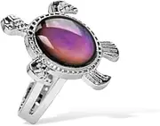 Mood Rings Color Change Adjustable Temperature Emotion Feeling Finger Accessories Costume Props Bag Fillers Birthday Favors Gift little turtle