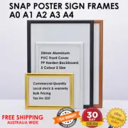 Snap Poster Frames Aluminum Sign Holder Picture Frame A0 A1 A2 A3 A4 Retail Shop