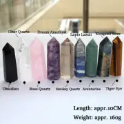100mm Natural Quartz Crystal Point Healing Obelisk Hexagonal Wand Reiki