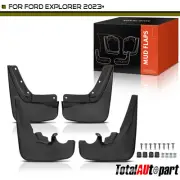 4PCS Mud Flaps Splash Guards Splashguards for Ford Explorer 2023+ Front & Rear