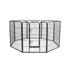 8 Panel Pet Dog Playpen Puppy Exercise Cage Enclosure Fence Cat Play Pen 48''