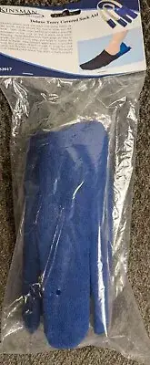 New Deluxe Terry Covered Sock Aid w/ Foam Handles 32017 8143627 Slide Foot in