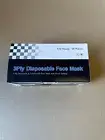 Face masks pack of 50 black with ear loops virus protection