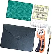 HOODANCOS 1 Set Rotary Cutter Cutting Manual Cloth Cutter with Ergonomic Soft Grip Handle Safety Lock Feature for Cutting for Creative Sewing Projects