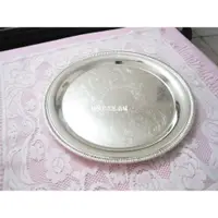 在飛比找ETMall東森購物網優惠-銀色果盤歐式時尚創意不銹鋼玻璃田園水晶果盤水果盤銀色托盤圓形