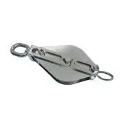 Swivel Eye Block 3" Sheave 3/16" Rope 1,450Lb Loading Cap. Stainless Steel T304