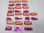 Lot of VTG Sulyn Metallic Fuschia Wheel of Fortune Rosette Flower Sequins Crafts