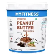 Myfitness Chocolate Peanut Butter Crunchy (1250g)Unsweetened Belgian Dark Choco