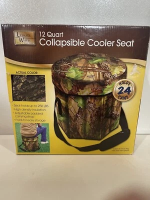 12 Qt Collapsible Soft Sided Insulated Cooler Bag Seat Outdoor Camping Traveling