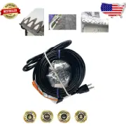 Black Electric Roof Cable Kit, 30ft x 120V, Pre-Assembled for Easy Install