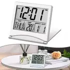 Travel Alarm Clock with LCD Screen and Built in Thermometer for Convenience