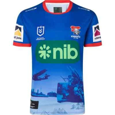 Newcastle Knights Anzac Jersey Sizes Small - 5XL Available NRL Classic 23