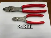 Snap-on Tools USA NEW 2 RED Crimper Stripper Cutter Plier Lot Set PWCS7ACF 29ACF