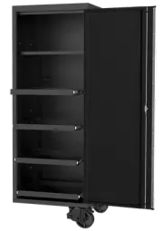 Locker Side Usa5972 4 Shelf Black/Chrome