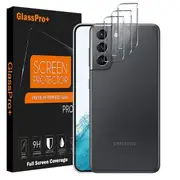 [3 PACK] Samsung Galaxy S22 Camera Lens Tempered Glass Protector Guard - Case Friendly
