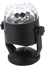 BUGUUYO LED Stage Projection Lamp with Suction Cup Multi Mode Strobe Light for Car Christmas Party Event Use Durable Design Black