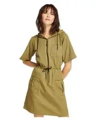 在飛比找Yahoo!奇摩拍賣優惠-全年最低-Timberland 女款橄欖綠小寬鬆 腰間抽繩 