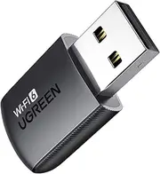 UGREEN WiFi 6 Adapter AX900 Dual Band 5GHz 600Mbps/2.4GHz 287Mbps USB Computer Wireless Dongle for PC Desktop Laptop Built-in Driver Supports Windows 10/11
