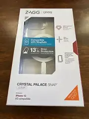 ZAGG Gear4 Crystal Palace Snap MagSafe Case for Apple iPhone 13 iPhone 14 Clear
