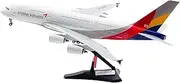 Pre-Built Model Aircraft 36CM Asiana Airlines for Airbus A380 HL7640 1:200 Diecast Model Airplane Finished Alloy Display Aircraft Miniature Airplane Model