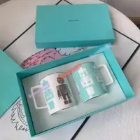 在飛比找蝦皮購物優惠-新品 上新 蒂芙尼TIFFANY同款杯子 經典抹藍骨瓷陶瓷杯