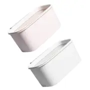 2 Pcs Hanging Trash Can Rubbish Containers Bin for Bedroom Office
