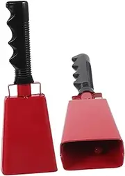 UPKOCH Pcs Sports Event Hand Bell Cow Bell for Football Games Sturdy Wood Stick Handle