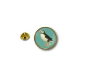 pins pin's badge metal lapel hat button vest animal puffin