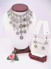 Brighton "ARCTICA" Snowflake Necklace-(2) Earring Set (MSR$246) NWT/Pouch