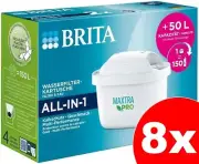 BRITA MAXTRA Pro 8 Pack Pure Performance Filter Refill Replacement Cartridges