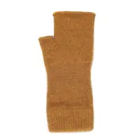 在飛比找樂天市場購物網優惠-金色紐西蘭貂毛羊毛袖套手套 保暖露指手套-美型袖套造型女用手