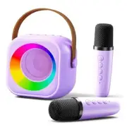 Mini Karaoke Machine for Kids: Portable Bluetooth Kararoke Microphone Speaker