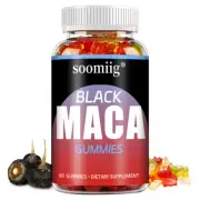Black Maca Gummies Male Herbal Enhancement Supplement, Energy & Endurance