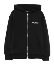 logo-print hoodie 12,14Y Black