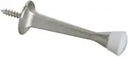 Stanley N830-137 Rigid Baseboard Door Stop, 3", Satin Nickel