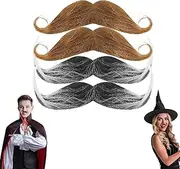4 Pcs Fake Beards, Fake Mustaches Self
