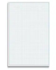 Graph Paper Pad, 17" x 11", 50 Sheets, Blue Line Border, Blueprint Paper, Dou...