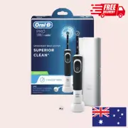 Oral-B Pro 100 Cross Action Rechargeable Toothbrush - Midnight Black