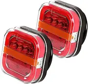 LED Tail Lights for Trucks,Truck Tail Light LED Lights | LED Taillights Trailer Lights, License Plate Taillight, Trailer Accessories for Park Stop Turn Signals