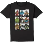 Marvel Zombie Line Up Unisex T-Shirt - Black