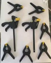 8pc —Bar Clamp & Spring Clamps