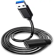 tunghey USB Male to USB C Female Cable, USB 3.0 Type A Male to USB 3.0 Type C Female Connector Converter Adapter for Laptop, PC, Flash Disk, Quest Link, Charger (1M)