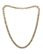 Alberto Amati 14K Yellow Gold Royal Byzantine Chain Link Necklace, 18