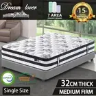 SINGLE SIZE - Dream Lover medium Firm Mattress Bed Pocket Spring + Ultra HD Foam