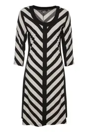 Cut It Stripe Dress--COR-VCD12495