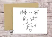 Will You be my Bridesmaid Card Maid Of Honour MOH Proposal Help me get my Shit